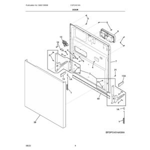 FRIGIDAIRE Dishwasher Door Assembly