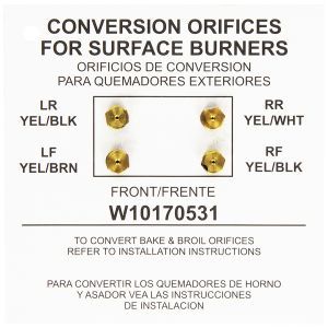 LP Orifice Spud Kit WPW10170531