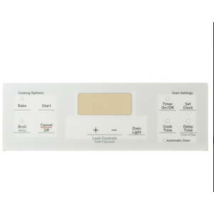 WB07X26699 GE Range Overlay T09