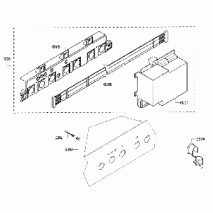 00189264 Bosch Range Vent Hood Wire Harness